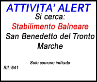 cerco stabilimento balneare marche san benedetto del tronto